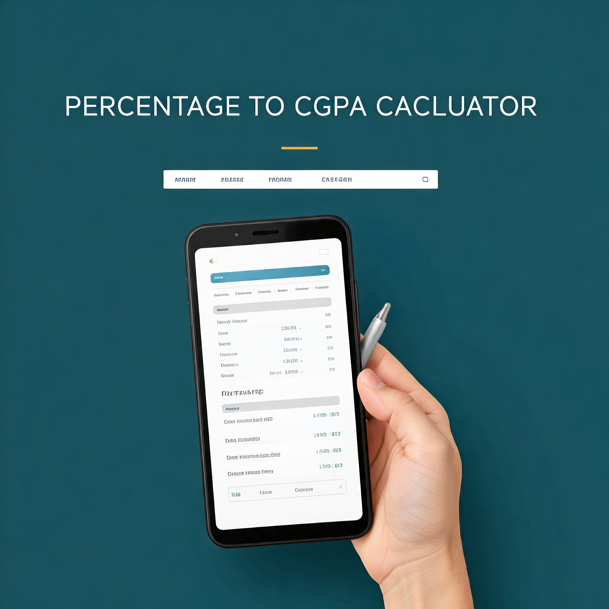 Percentage to CGPA Calculator