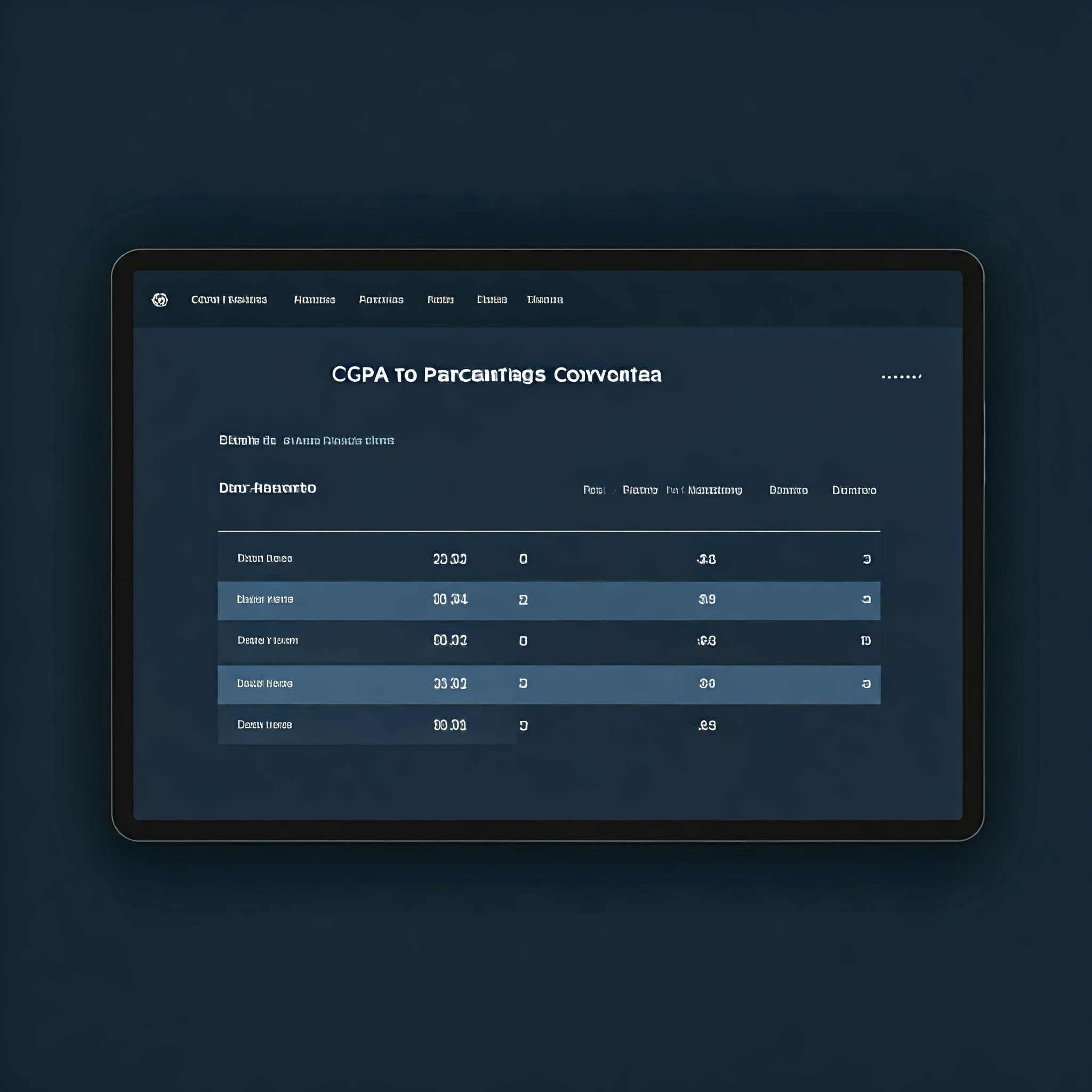 CGPA to Percentage Converter